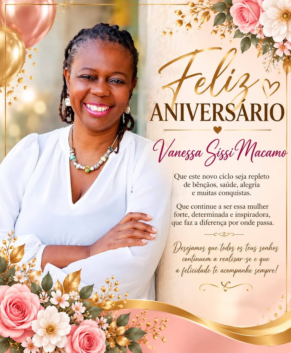 Feliz aniversário, Vanessa Macamo! 🎉💙